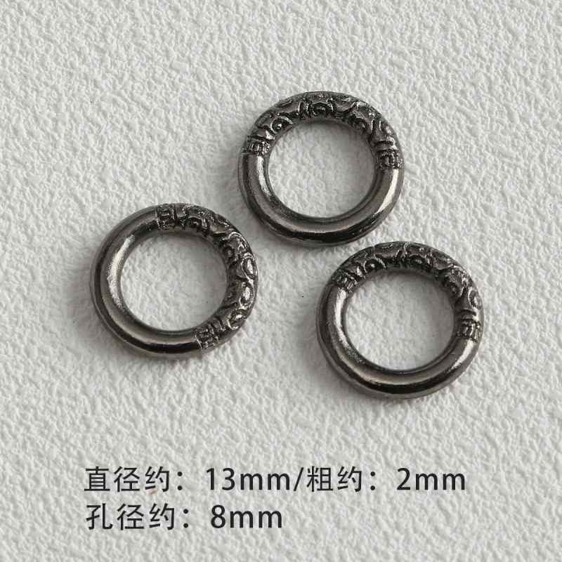 Dark Style Alloy Gun Black Pendant Spacer Beads Spacer Loose Bead Bracelet Necklace Beaded DIY Accessories