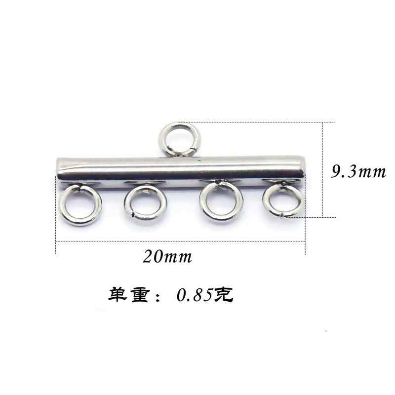 Factory Direct Sales Cross-Border Supply Stainless Steel DIY Porous Luggage Accessories Earrings Pendants Tassel Jewelry Accessories 