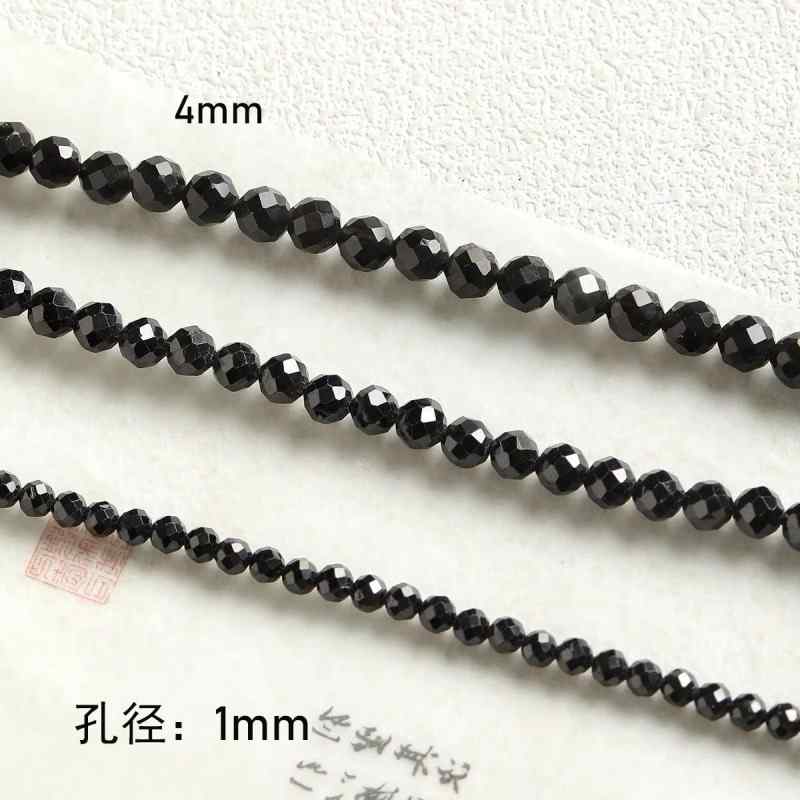 Niche natural stone tiger eye black agate abacus diy material