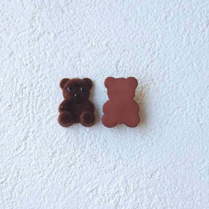 teddy bear edge clip bangs clip DIY accessories materials