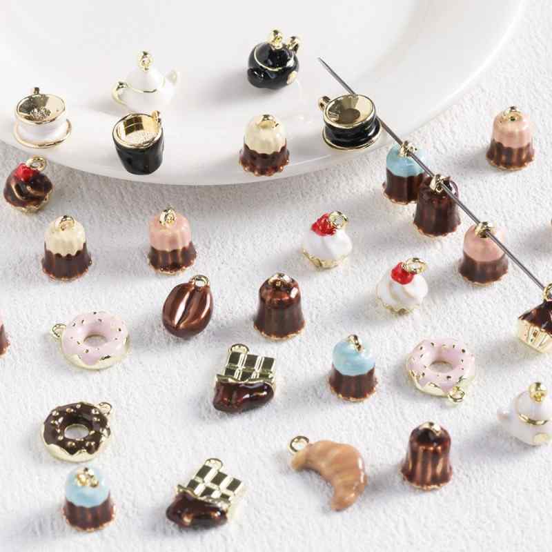 Luci Coffee Hornbag Alloy Oil Drop Pendant DIY Beaded  Material