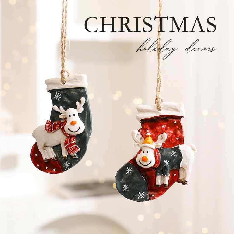 Christmas Decorations Ins Elk Pendants Tree Ornaments Cartoon Accessories Supplies