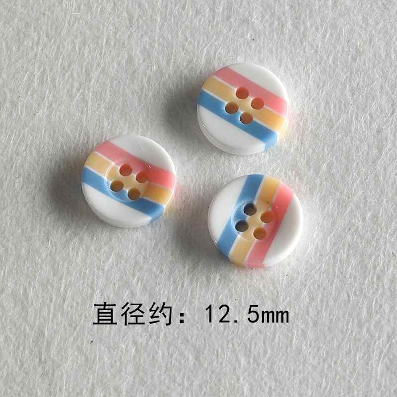 Resin color all-match niche buttons beads diy accessories material