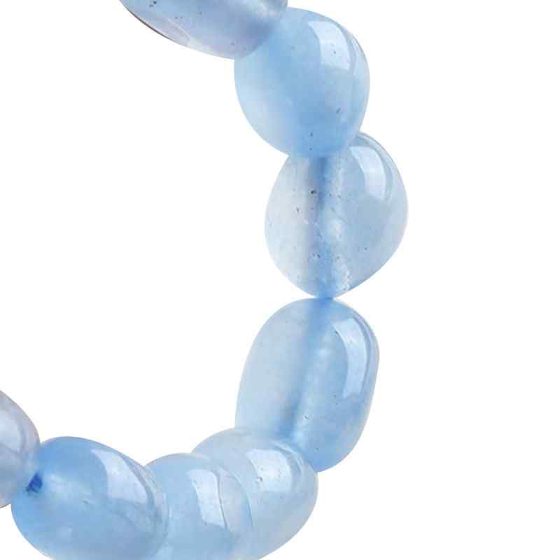 [marine] natural aquamarine turquoise spacer round tube beads beaded bracelet necklace diy accessories material
