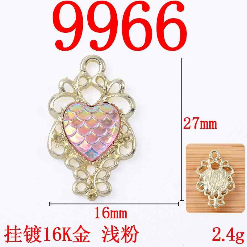 Alloy sunflower Baroque style love pendant diy jewelry accessories