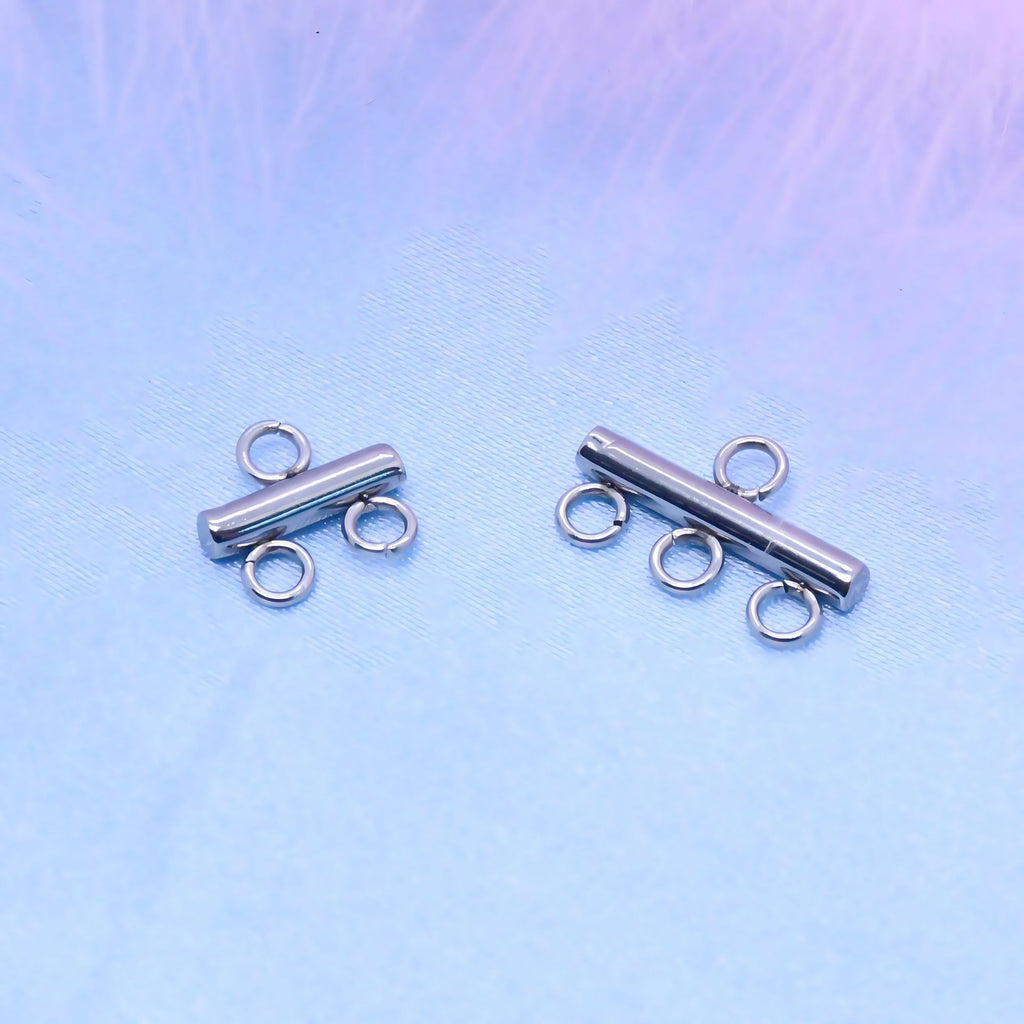 Factory Direct Sales Cross-Border Supply Stainless Steel DIY Porous Luggage Accessories Earrings Pendants Tassel Jewelry Accessories