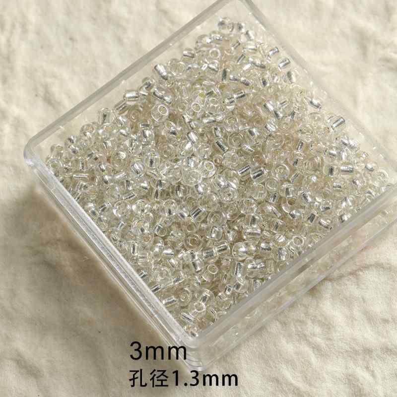 [Maillard] rice beads water drop beads glass gold plated foil square bracelet necklace mobile phone chain diy accessories