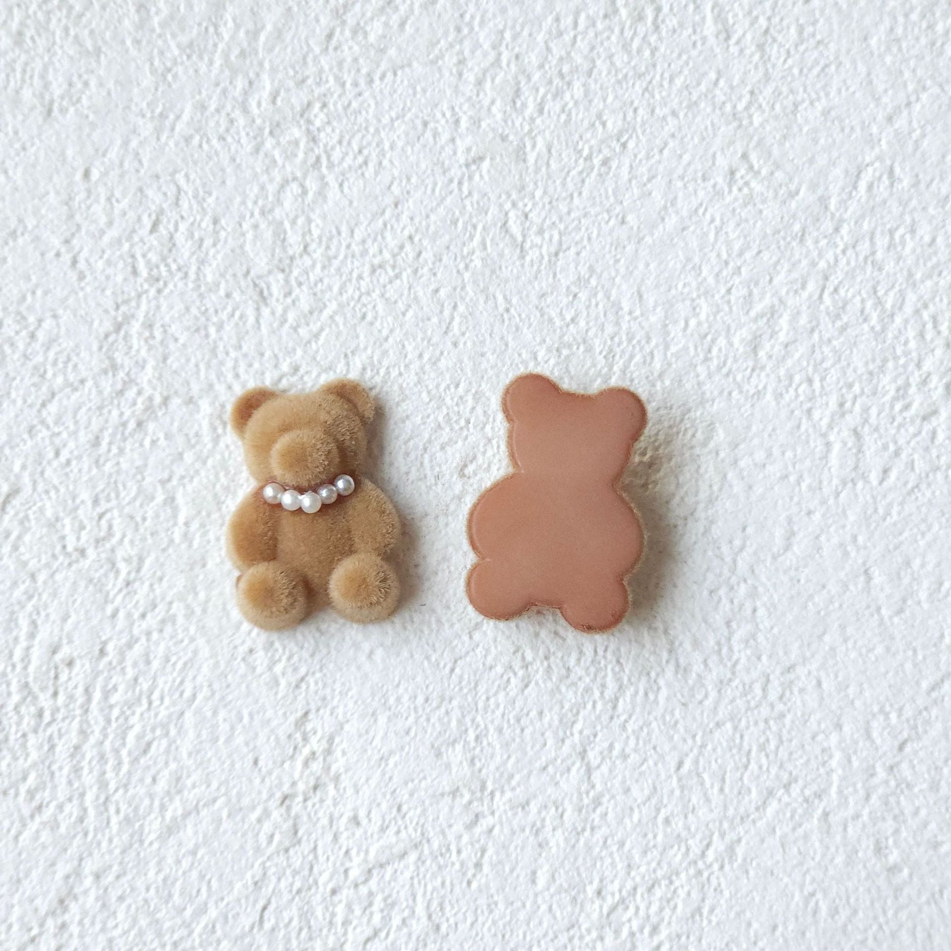teddy bear hair accessories, edge clip bangs clip DIY accessories materials wholesale