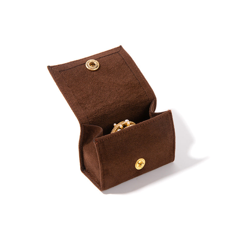Portable Mini Velvet Ring Box Creative Jewelry Box Earrings Necklace Jewelry Box Hand Accessories Storage Box Velvet Bag