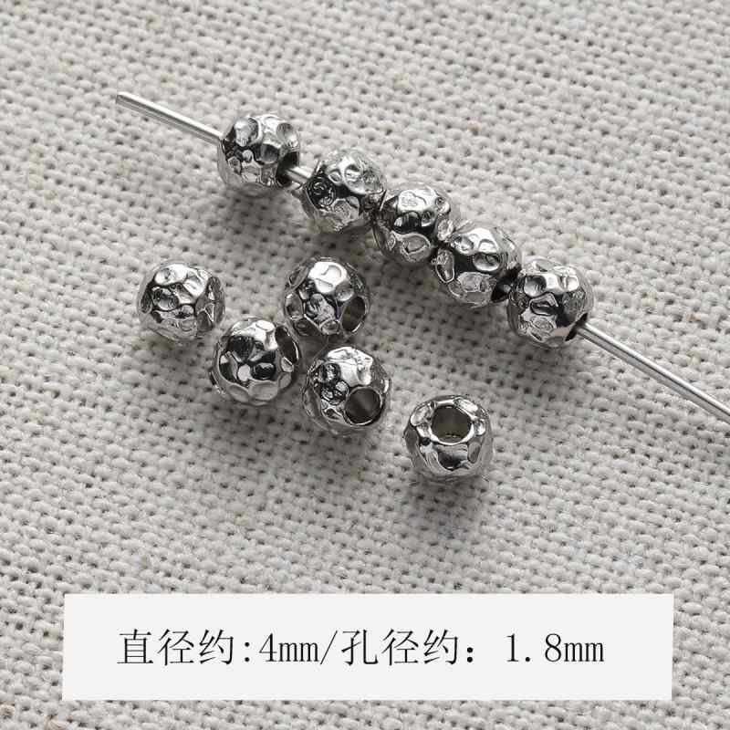 Color-preserving spacer round beads beaded diy accessories material loose beads bracelet necklace beads