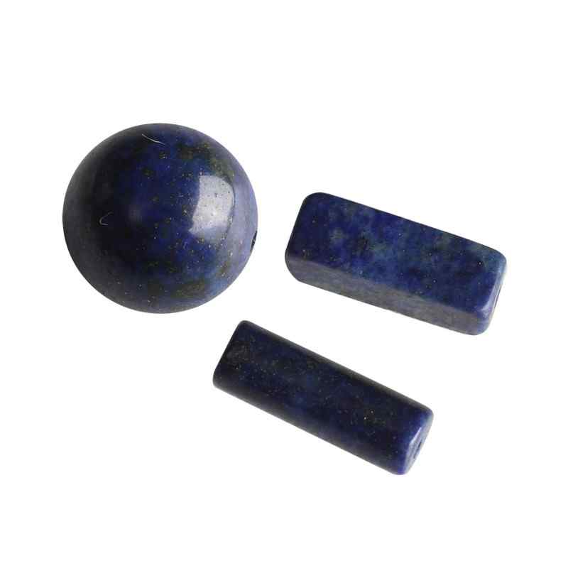 Natural lapis lazuli beads woven beads handmade DIY accessory material
