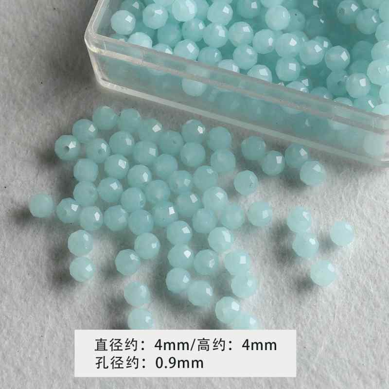 4mm Round Cut Stone Loose Beads DIY Accessories Material
