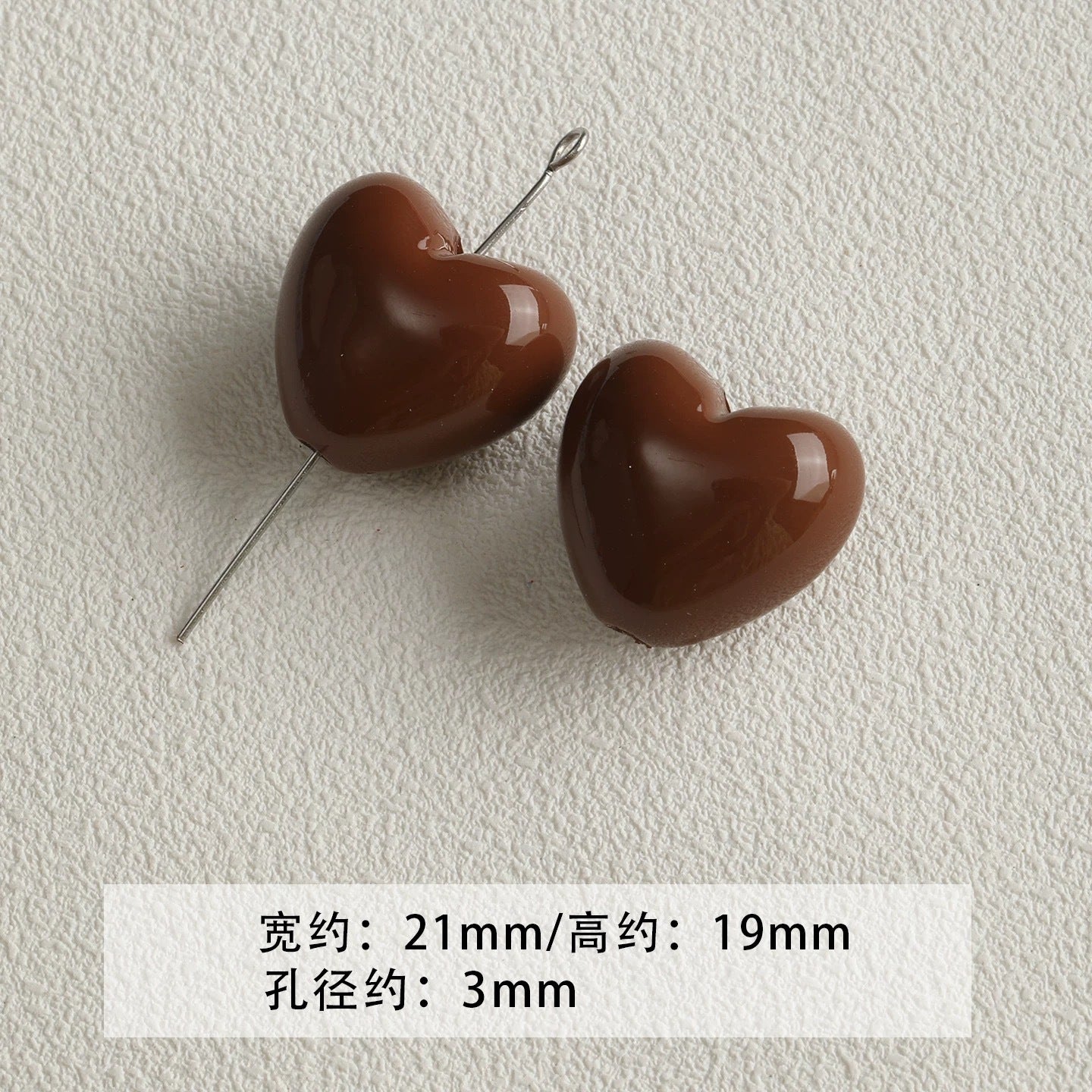 Baking paint curry color series square beads acrylic loose beads mobile phone chain key chain beads diy accessories material