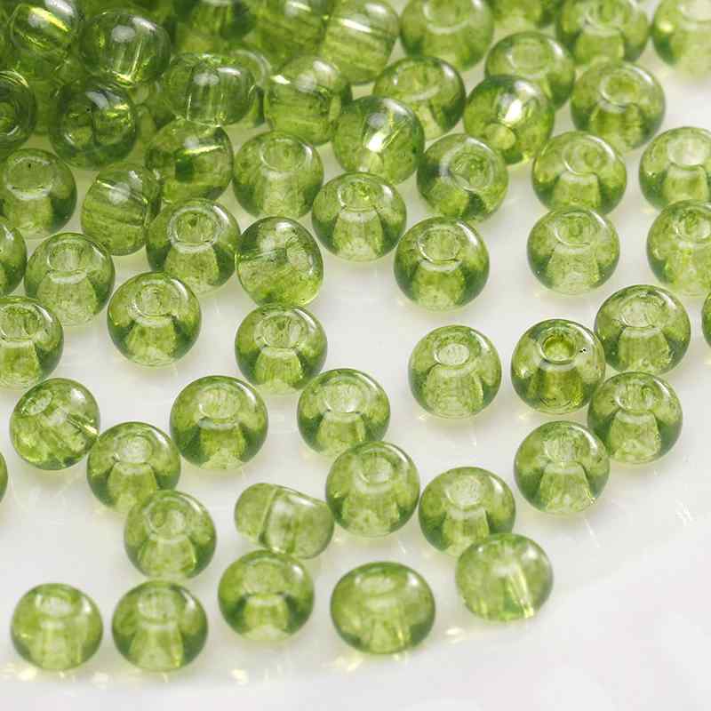 Green Style Glass Glazed Rice Beads DIY Handmade Accessories