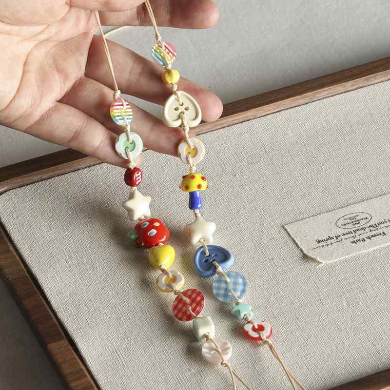 Resin color all-match niche buttons beads diy accessories material