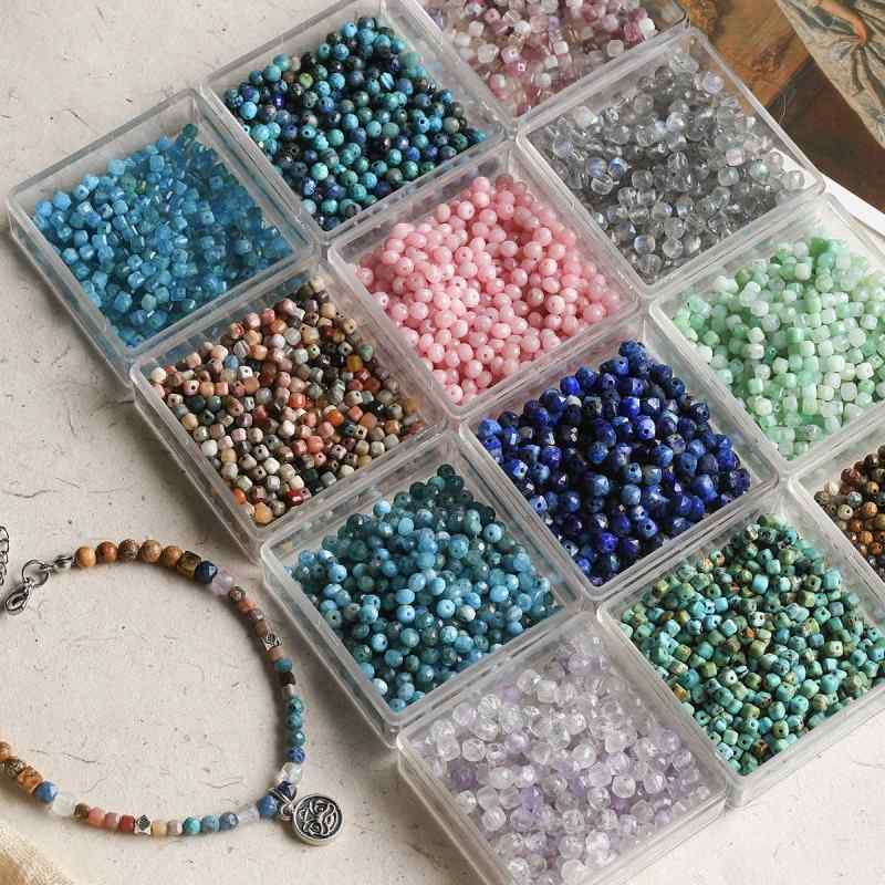 natural stone cut loose beads turquoise beaded diy material
