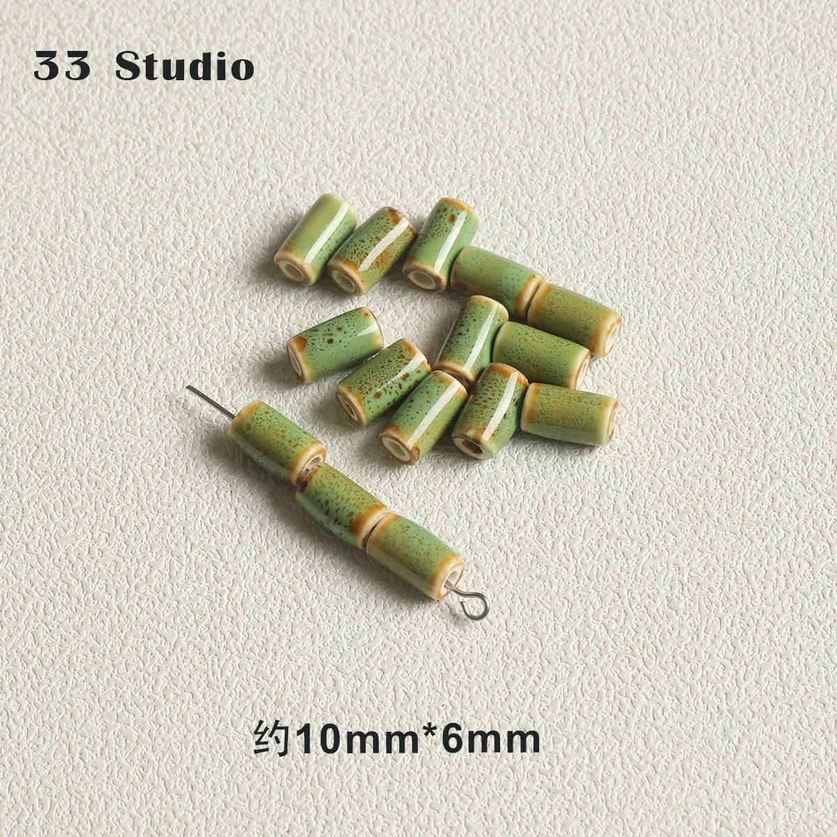 New Chinese style vintage ceramic beads rice beads water drop diy accessories material package bracelet necklace mobile phone chain beaded loose beads