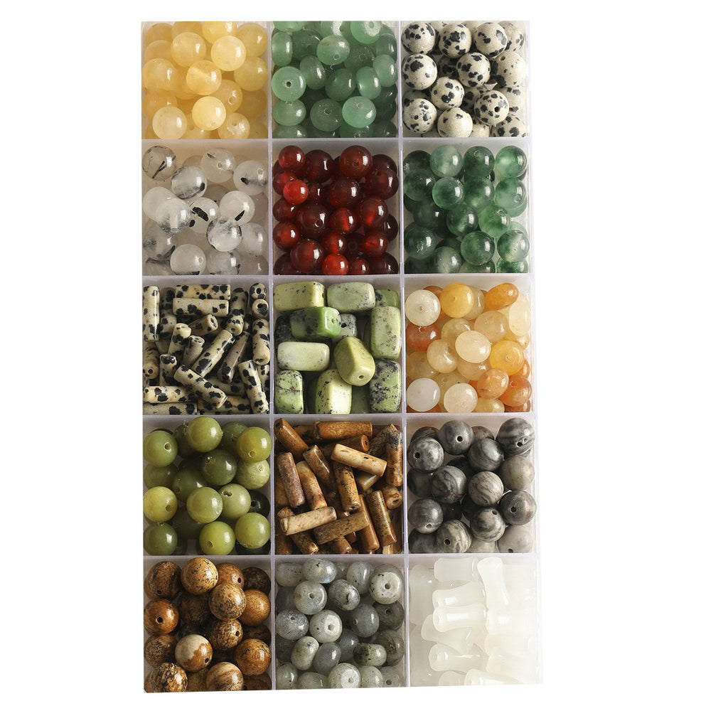 Vintage natural Crystal Jade loose beads round beads beads spacer beads diy accessories material package bracelet necklace earrings