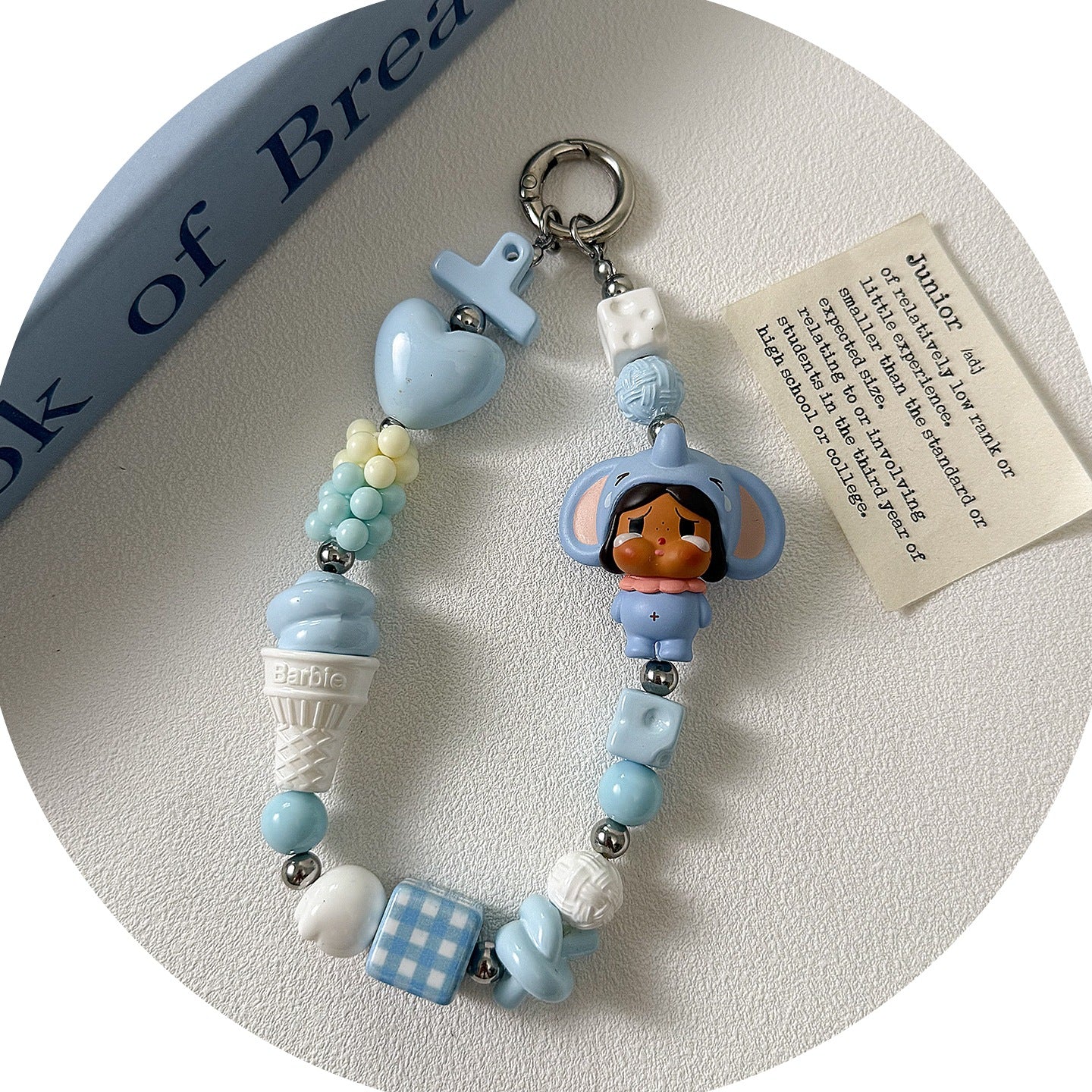 [Bihai] acrylic paint cheese star cone beaded mobile phone chain loose beads diy accessories material beads