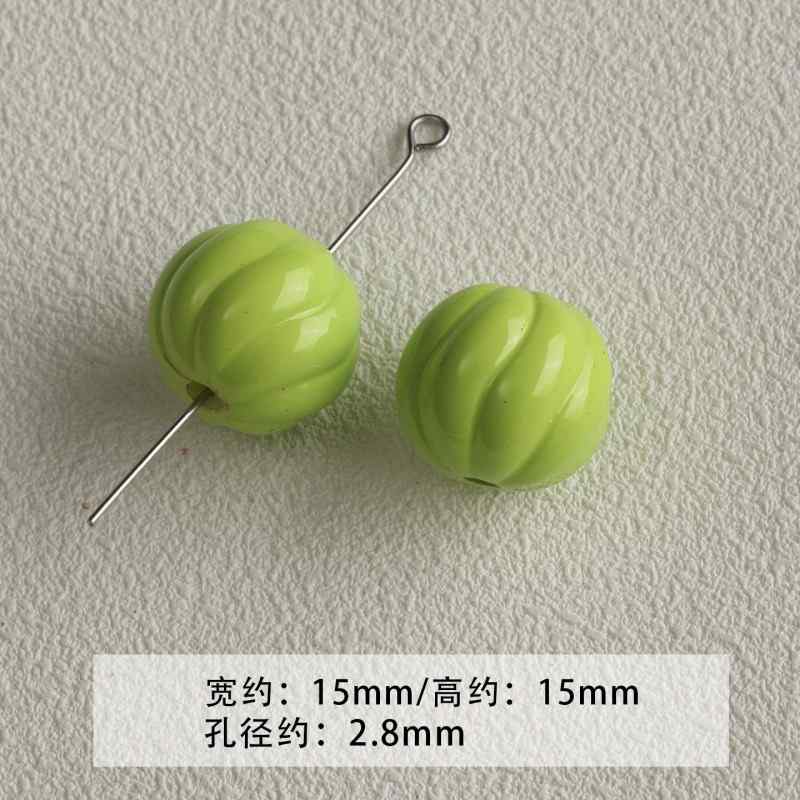 Black and green acrylic paint beaded diy accessories material