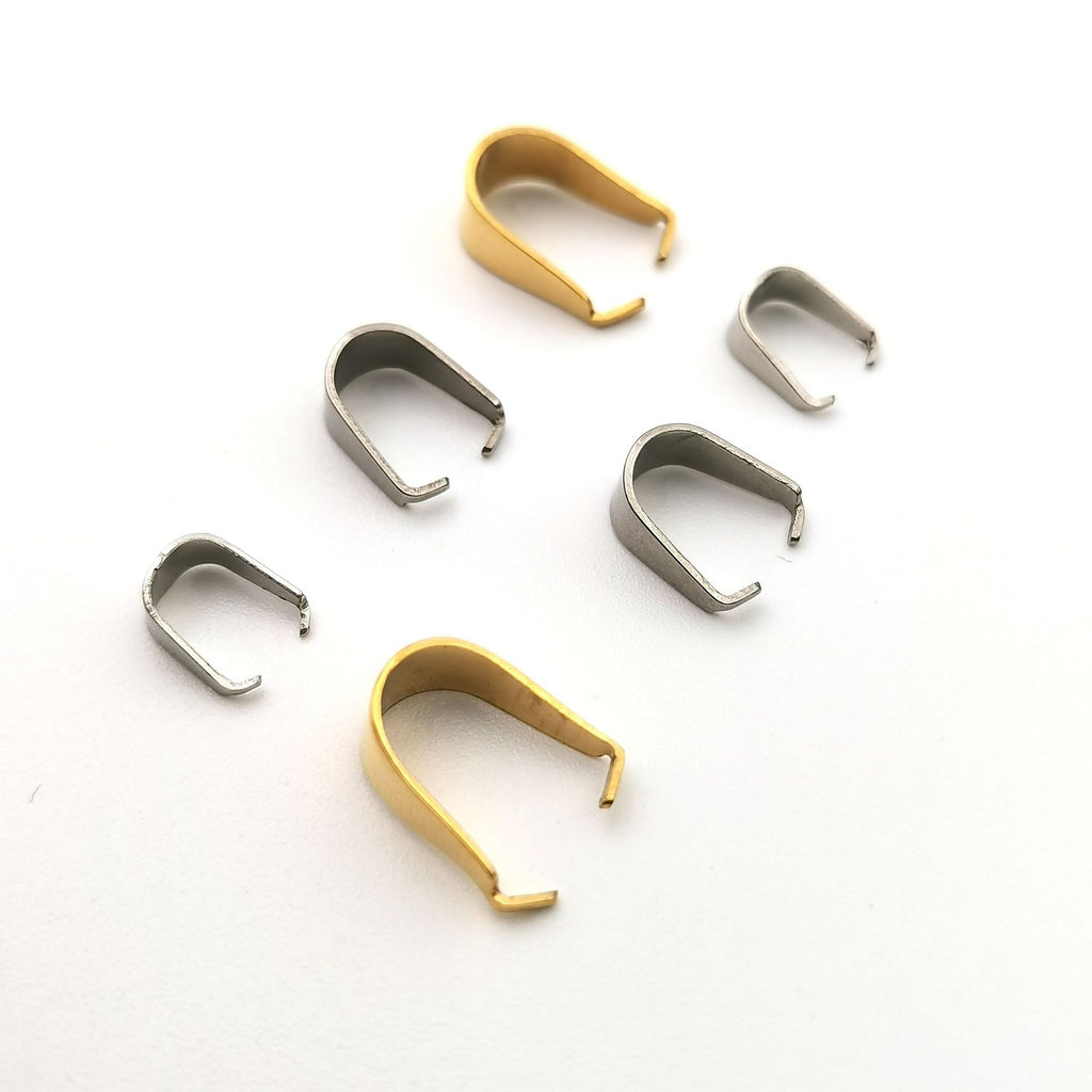 Stainless Steel Melon Buckle U-shaped Fork Buckle Drop Pendant Professional Handmade Wrong Buckle Melon Buckle diy Jewelry Accessories