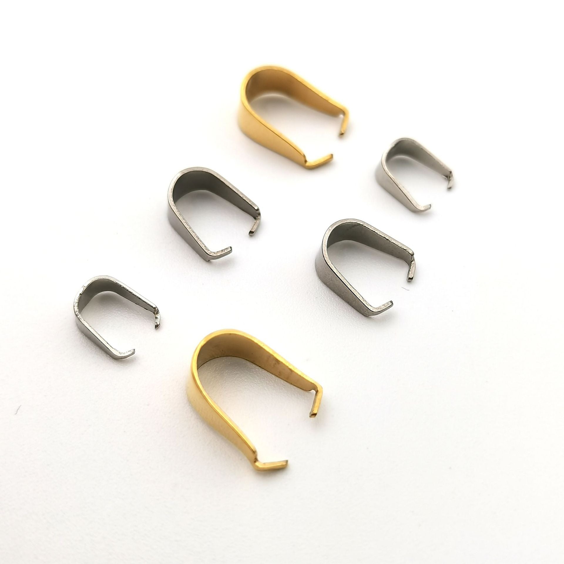 Stainless Steel Melon Buckle U-shaped Fork Buckle Drop Pendant Professional Handmade Wrong Buckle Melon Buckle diy Jewelry Accessories