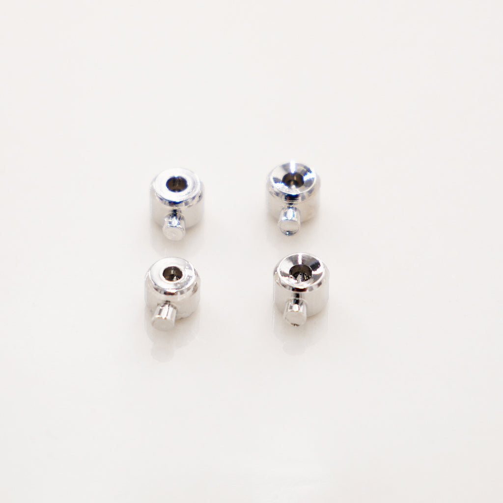 Color-preserving 18k gold plated necklace pearl chain positioning bead positioning buckle finishing fishing line pressure cooker clip