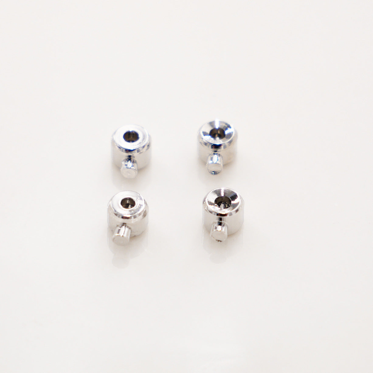 Color-preserving 18k gold plated necklace pearl chain positioning bead positioning buckle finishing fishing line pressure cooker clip