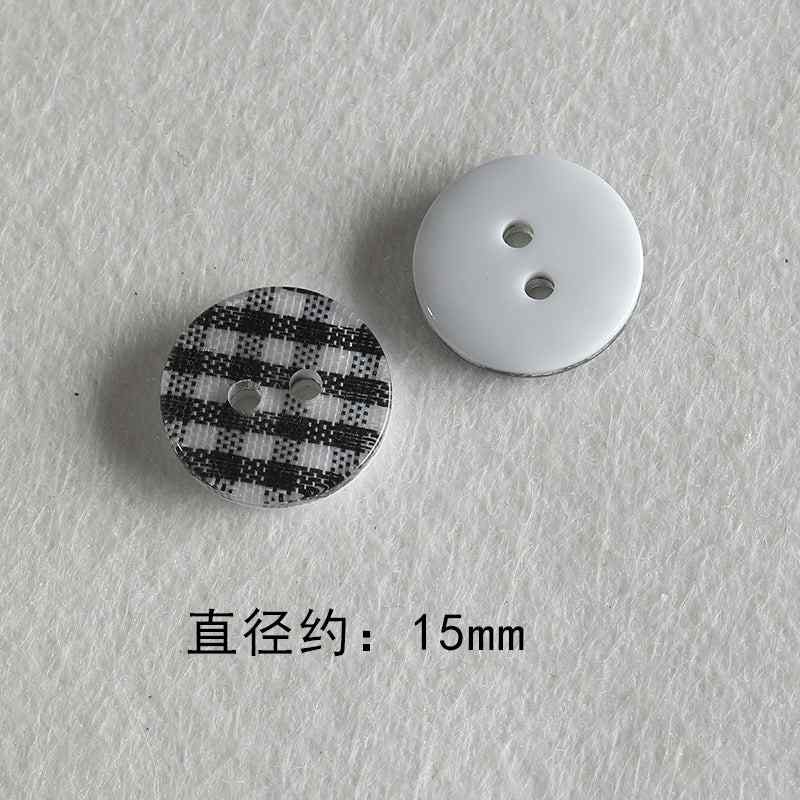 Resin color all-match niche buttons beads diy accessories material