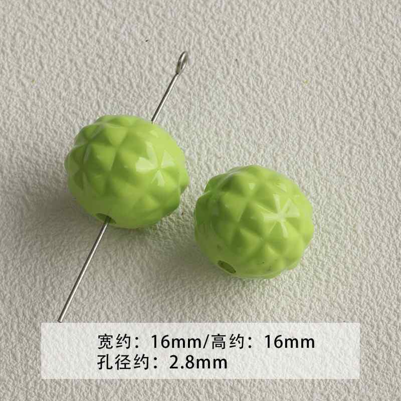 Black and green acrylic paint beaded diy accessories material