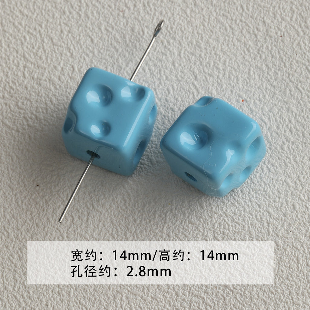 [Bihai] acrylic paint cheese star cone beaded mobile phone chain loose beads diy accessories material beads