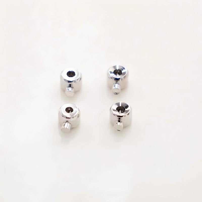 Color-preserving plated  positioning bead and buckle pressure clip