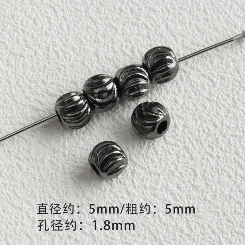 Dark Style Alloy Gun Black Pendant Spacer Beads Spacer Loose Bead Bracelet Necklace Beaded DIY Accessories