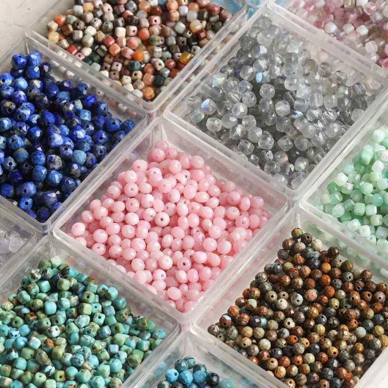 natural stone cut loose beads turquoise beaded diy material