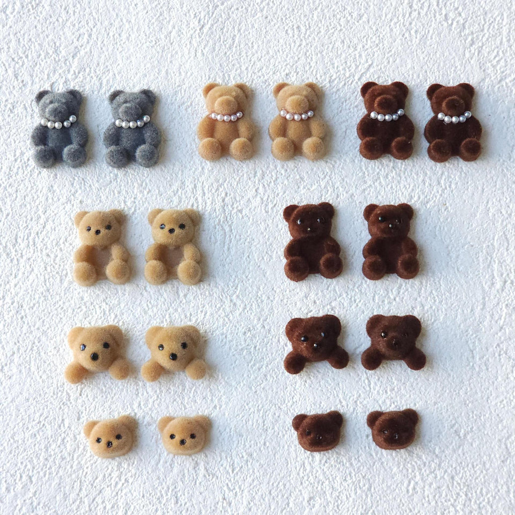 teddy bear hair accessories, edge clip bangs clip DIY accessories materials wholesale