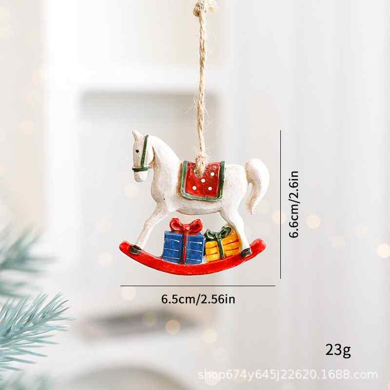 Christmas Decorations Ins Elk Pendants Tree Ornaments Cartoon Accessories Supplies