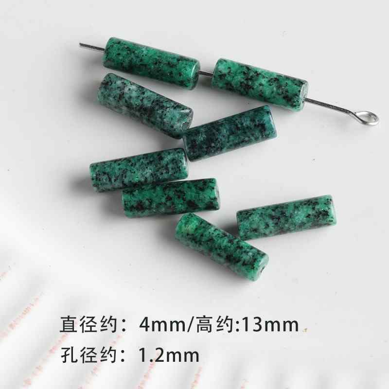 Natural Stone Scattered Beads Green Dot Spacer Beaded DIY Material