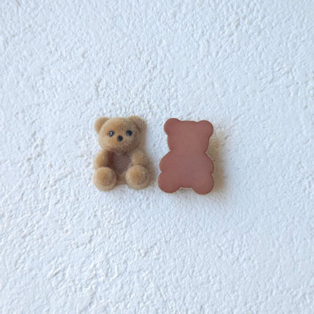 teddy bear hair accessories, edge clip bangs clip DIY accessories materials wholesale