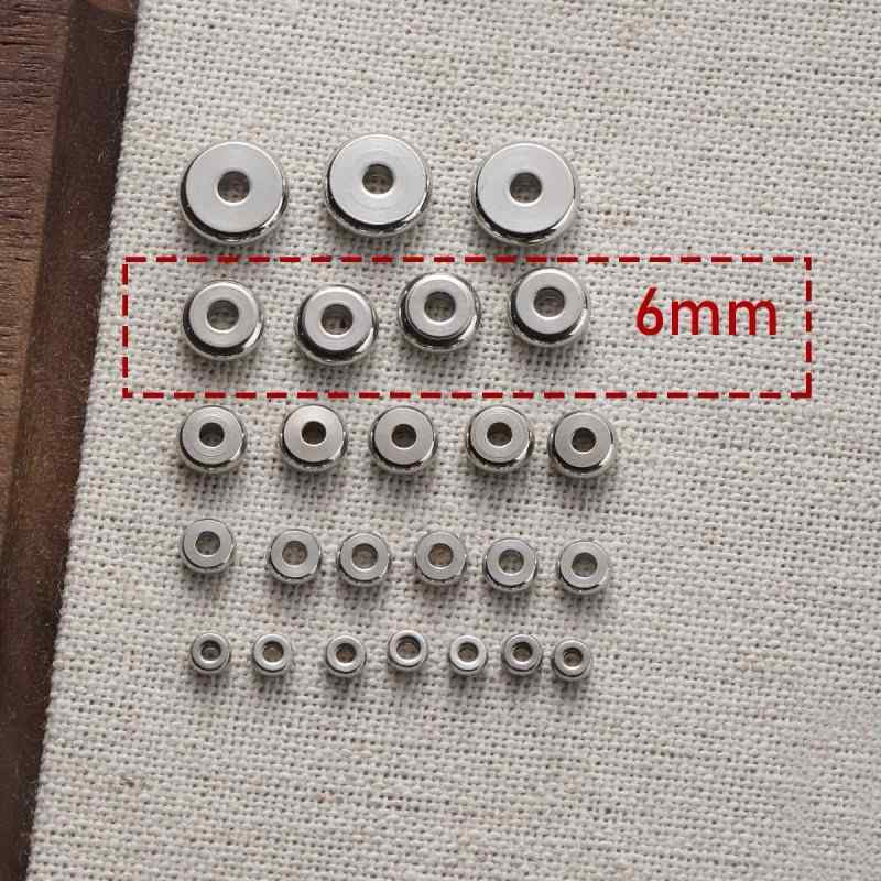 Color-preserving spacer round beads beaded diy accessories material loose beads bracelet necklace beads