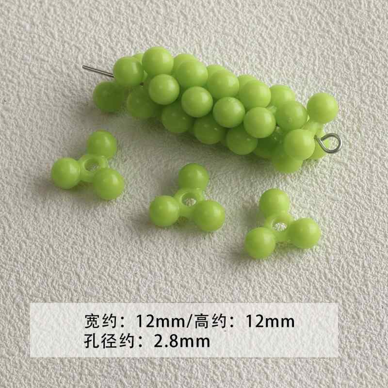 Black and green acrylic paint beaded diy accessories material