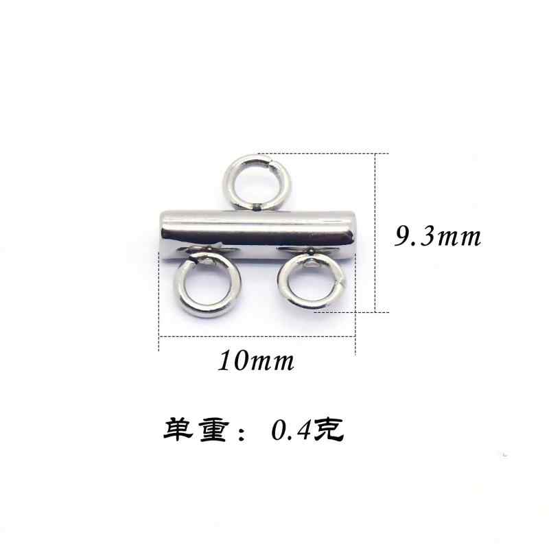 Factory Direct Sales Cross-Border Supply Stainless Steel DIY Porous Luggage Accessories Earrings Pendants Tassel Jewelry Accessories 