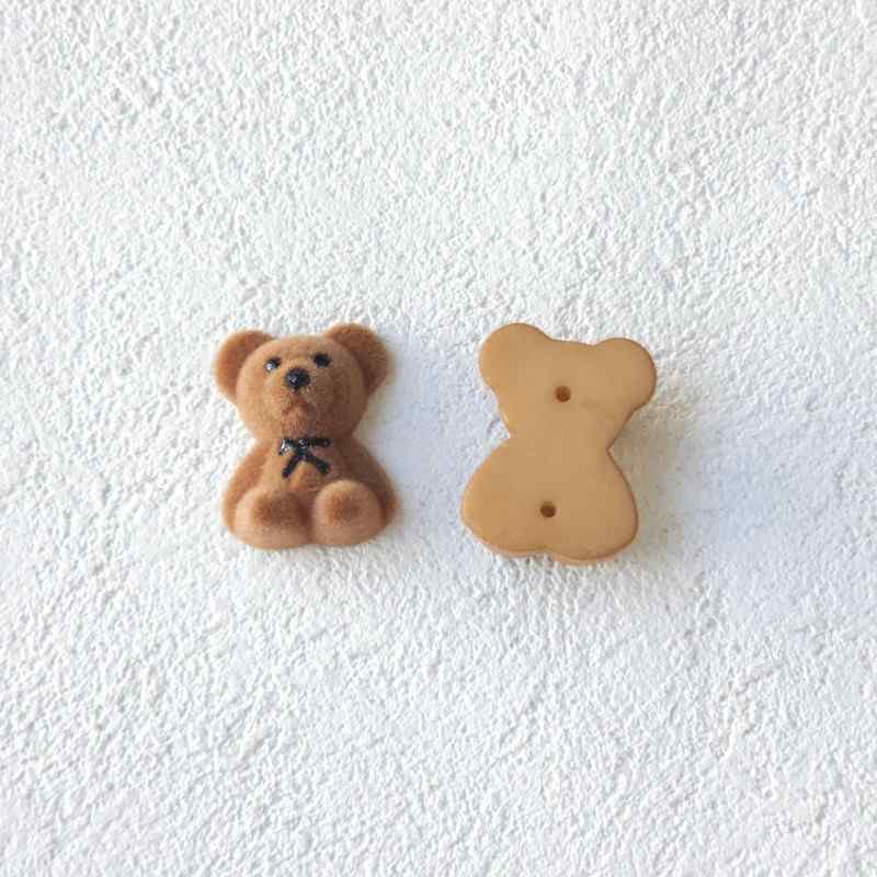 coffee colored plush teddy bear sausage dog DIY accessory accessories