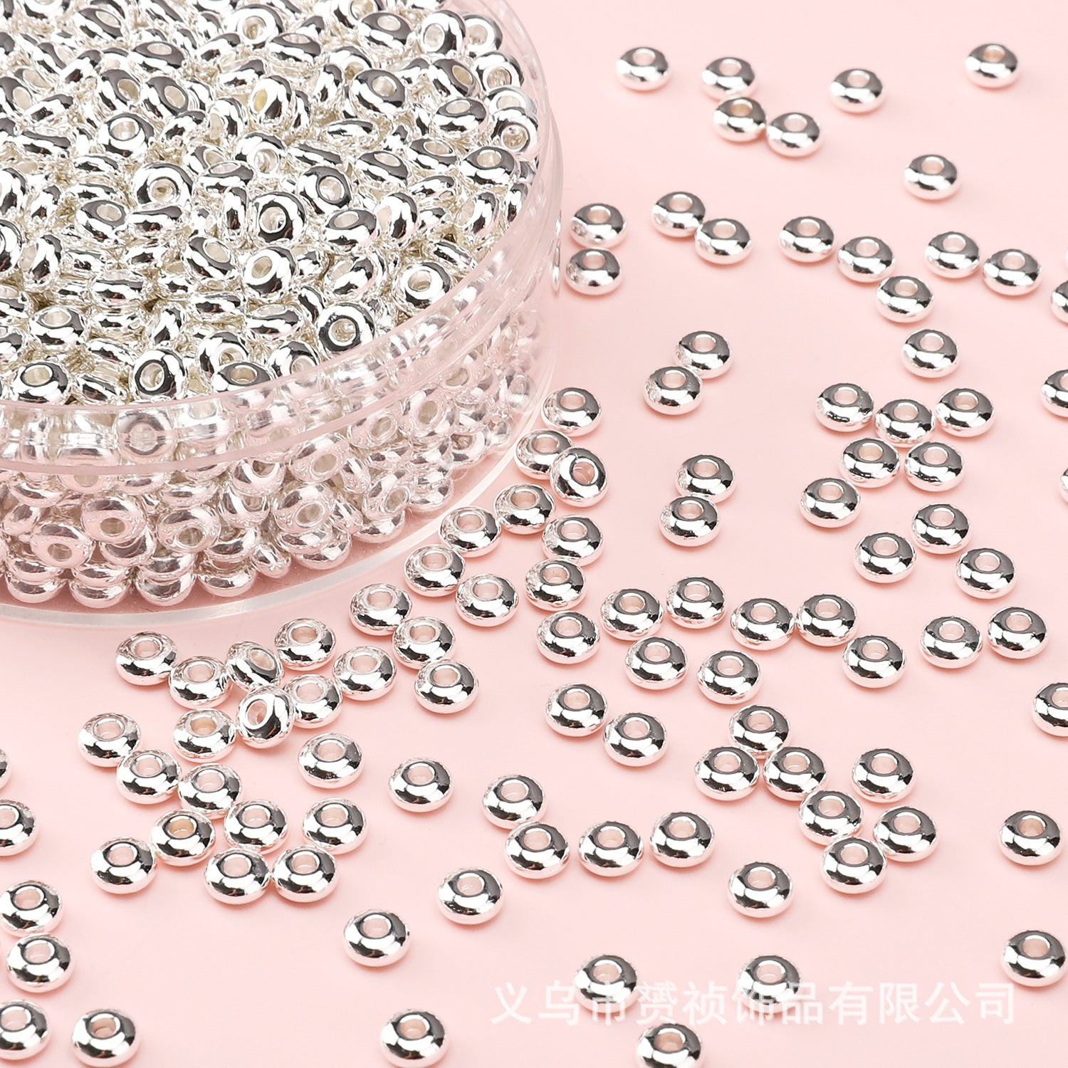 Broken Silver, a Few Pounds Thick Silver-Plated Loose Beads, Square Triangular Beads, DIY Handmade Beading Materials, Jewelry Bracelet Accessories