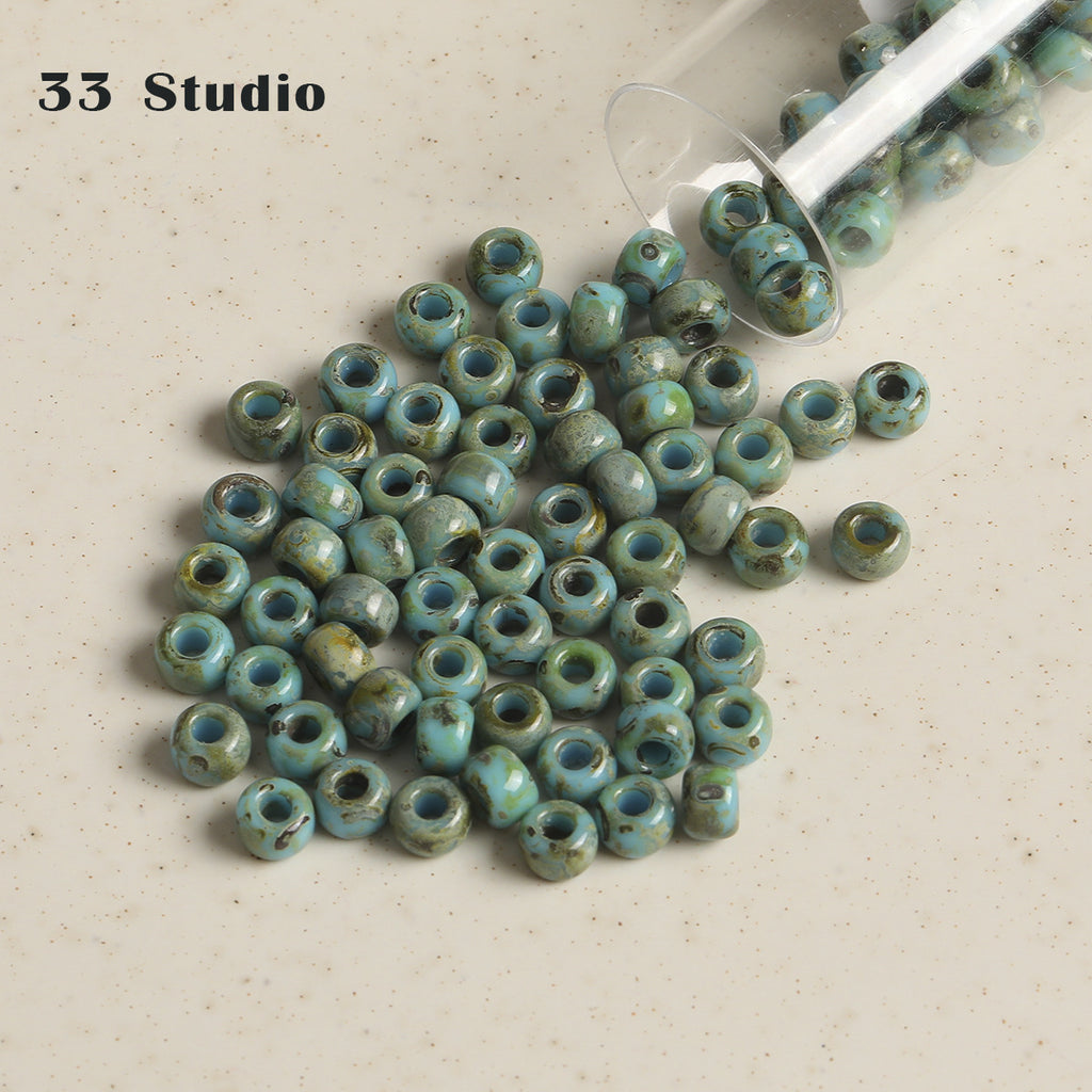 New Chinese style vintage ceramic beads rice beads water drop diy accessories material package bracelet necklace mobile phone chain beaded loose beads