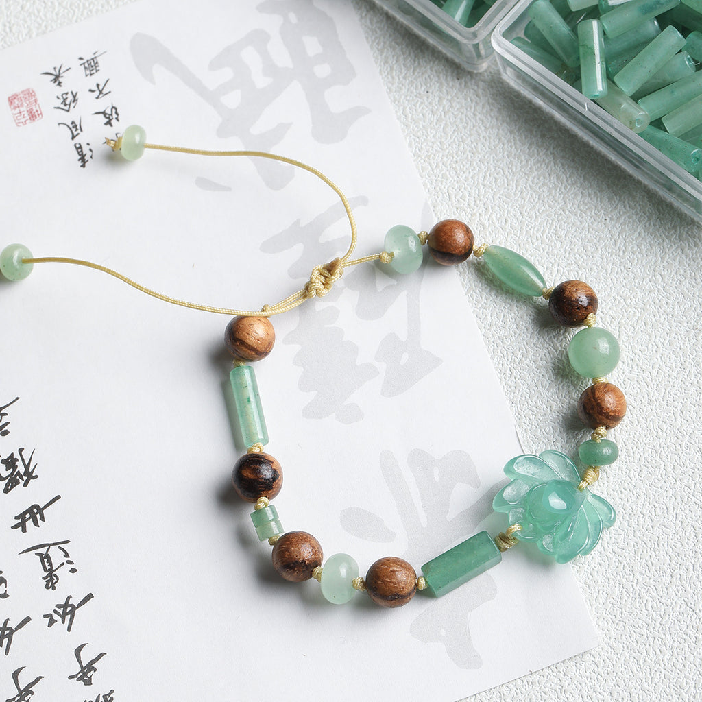 New Chinese Natural Dongling Jade Slub Scattered Beads Abacus Beads Diy Accessories Material Bracelet Necklace Beads