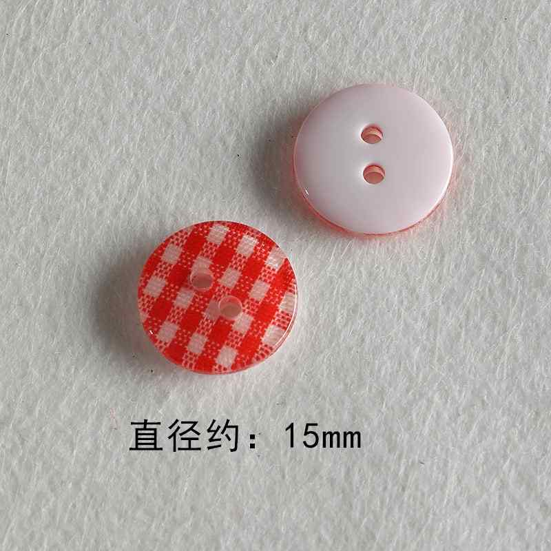 Resin color all-match niche buttons beads diy accessories material