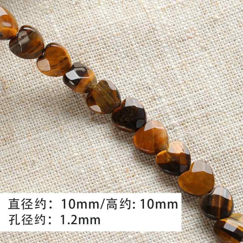 Tiger's eye natural stone spacer cut surface abacus beads round tube beadsbracelet necklace beaded diy accessories material