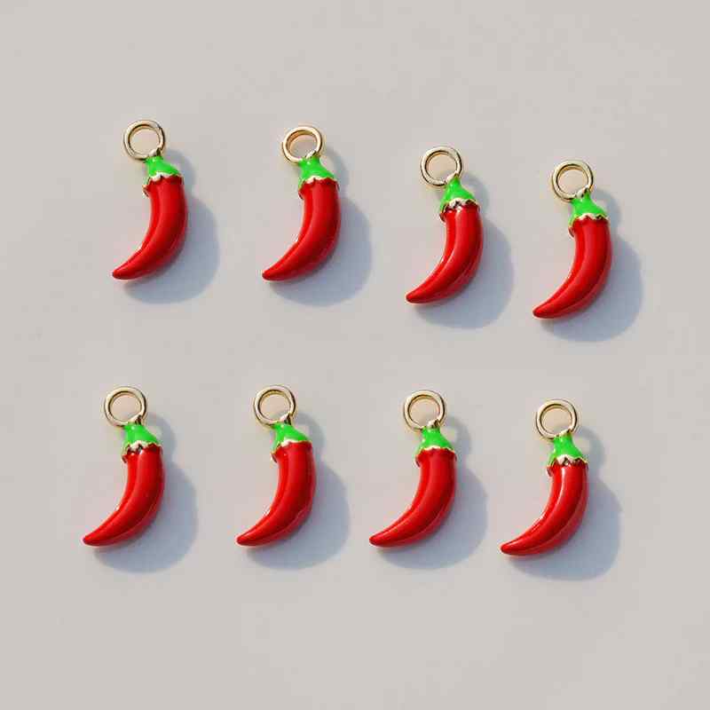 Alloy Oil Drop Stereo Pepper Pendant DIY Handmade Jewelry Accessories