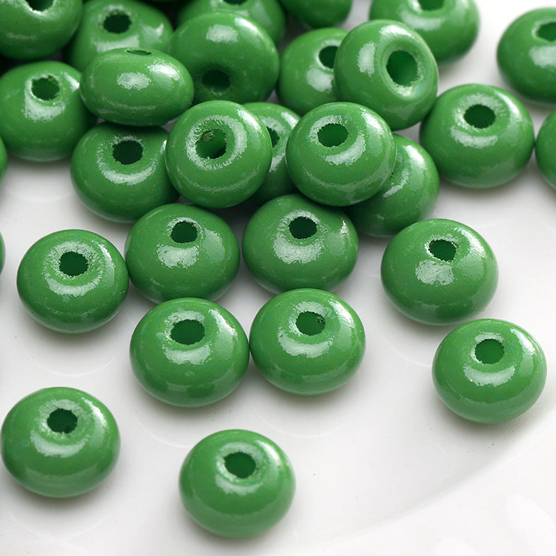 Green Style Guofeng Glass Glazed Beads Rice Beads DIY Handmade Homemade Beaded Bracelet Necklace Accessories