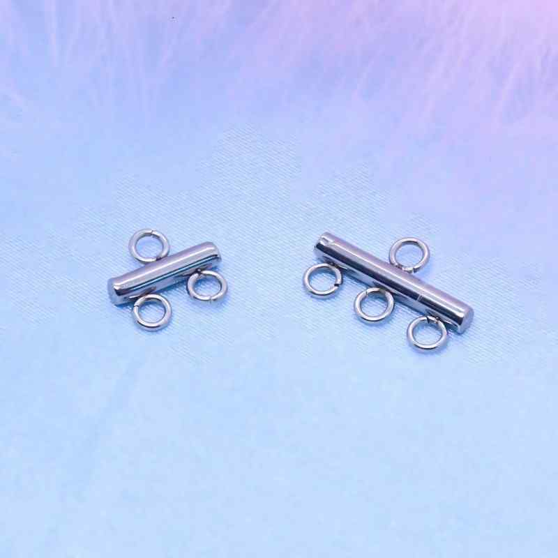Factory Direct Sales Cross-Border Supply Stainless Steel DIY Porous Luggage Accessories Earrings Pendants Tassel Jewelry Accessories 